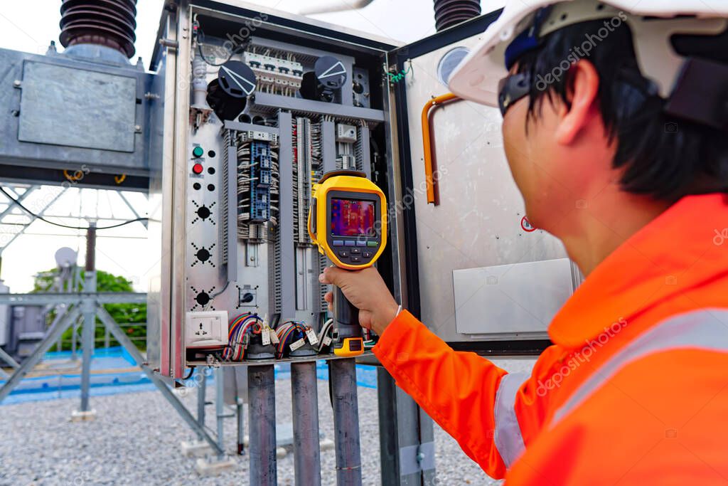 Quadro di controllo industriale analizzato con termografia